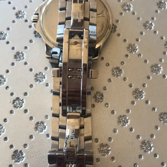 FENDI WATCH men’s stainless steel, crystal watch WORKS